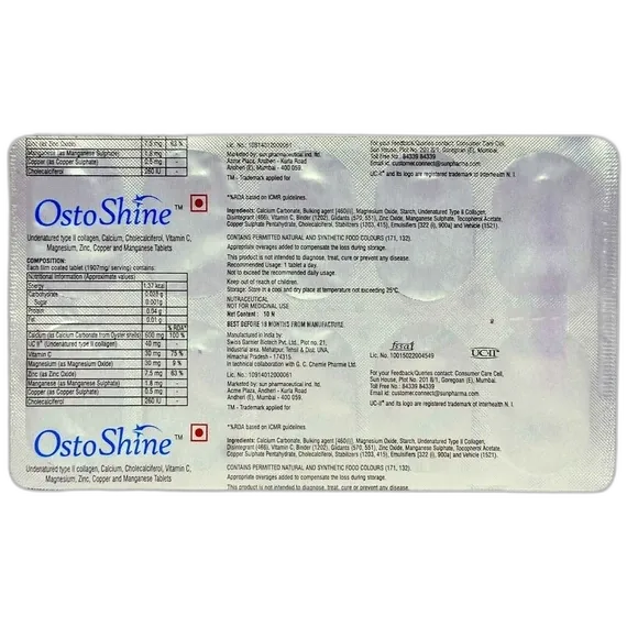 ostoshine tablet 10's